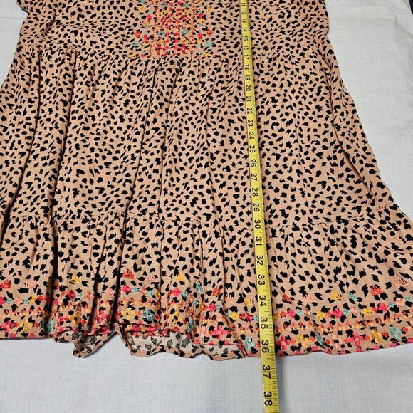 Savanna Jane Embroidered Babydoll Short Tiered Dress Women Size 1X - Picture 9 of 12